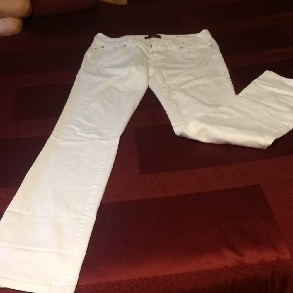 Guess white boot cut jeans.